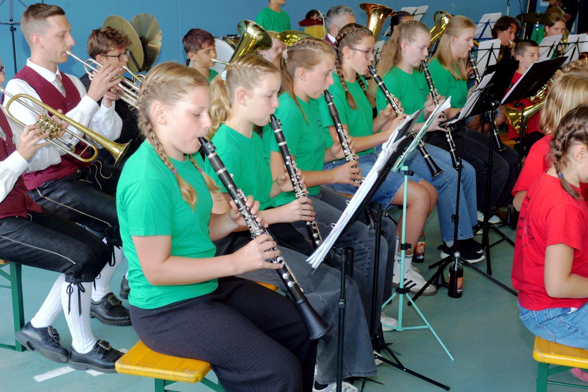 Mit viel Talent und Begeisterung präsentierte die Jungmusik des Musikvereins Frastanz ihr Können.