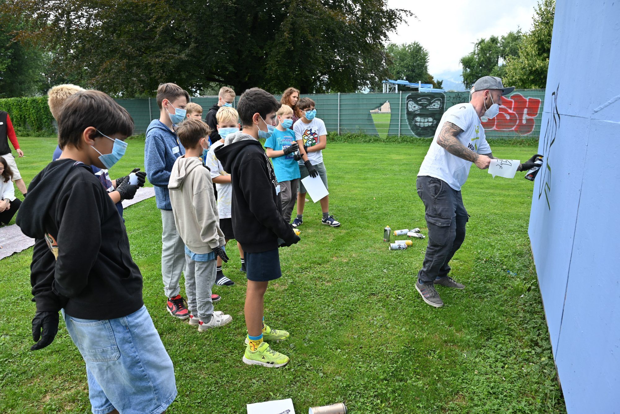 Graffiti-Workshop am Jugendplatz Habedere
