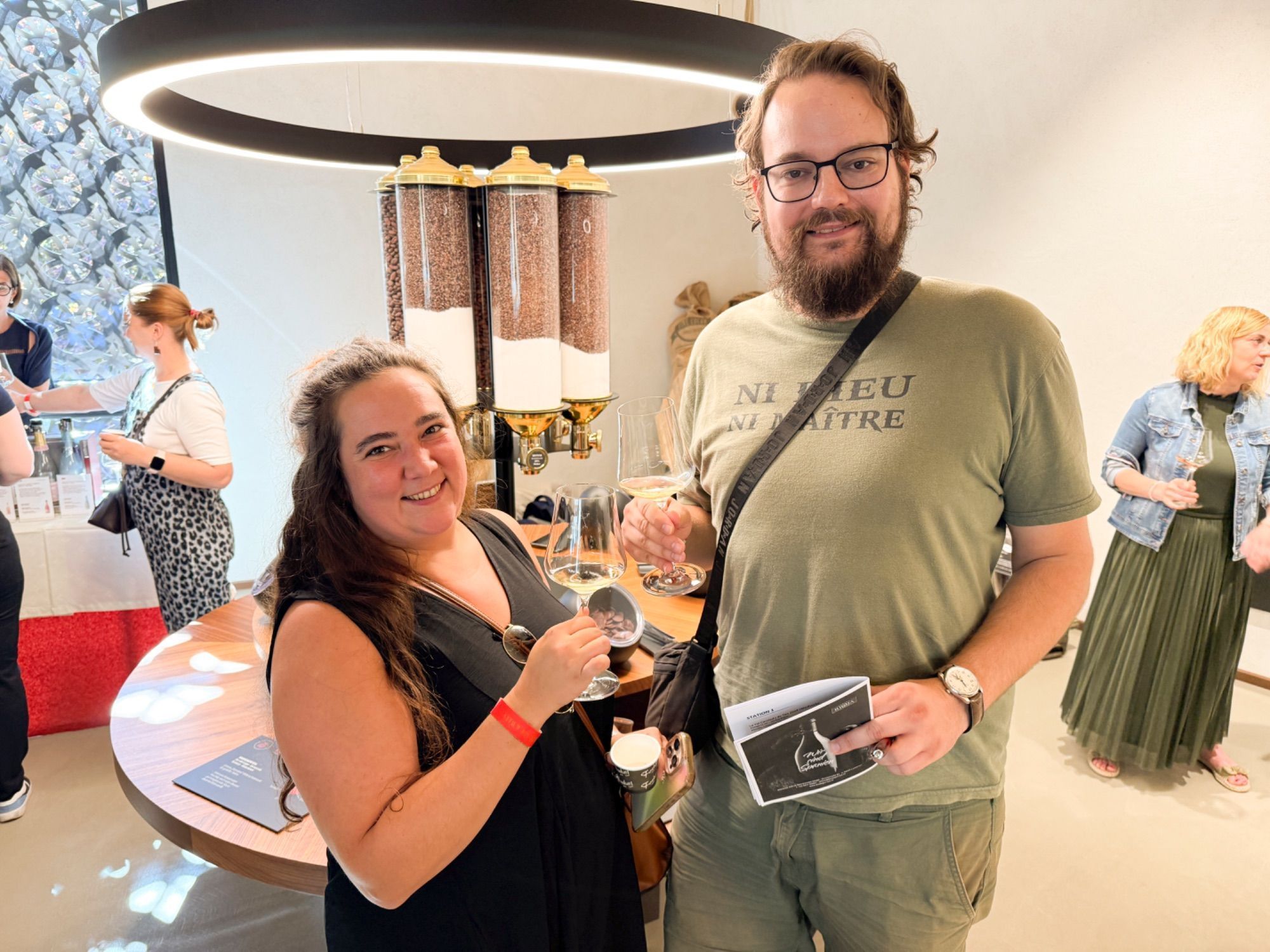 Sonia Figueras und Stefan Huber bei der Verkostung