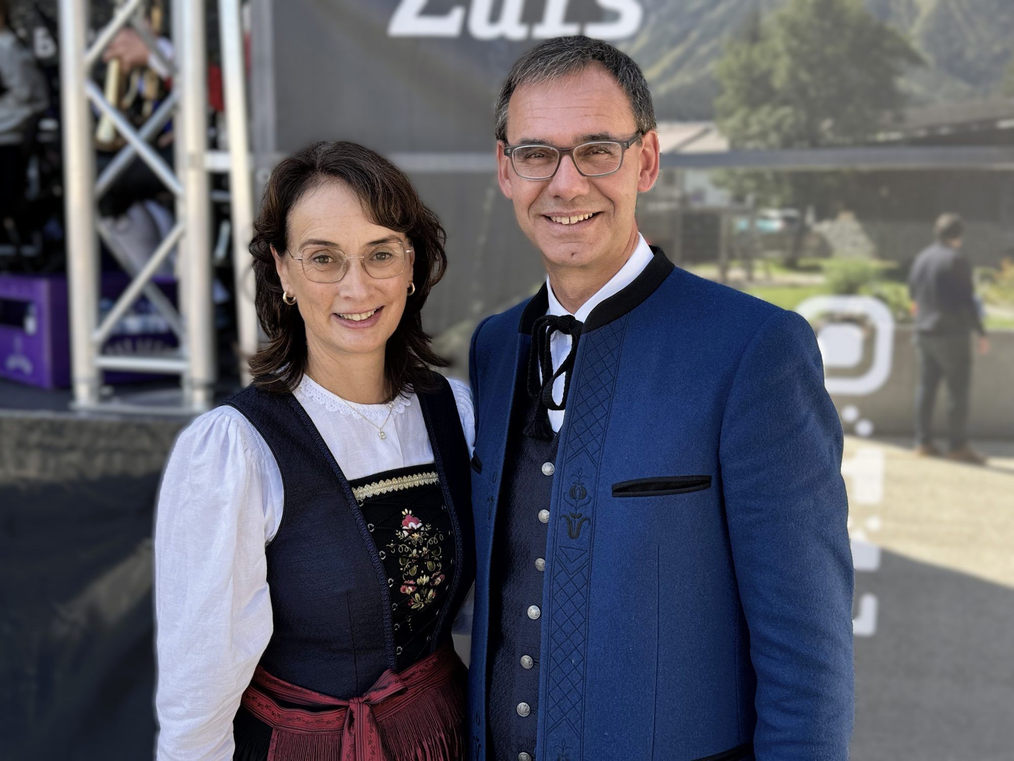 Landeshauptmann Markus Wallner mit Sonja.