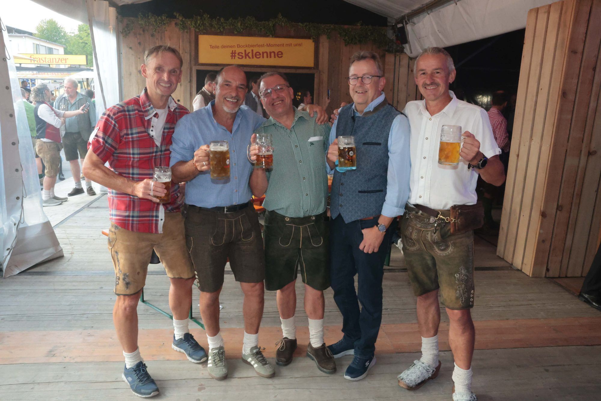 Horst Tschon, Wolfgang Decker, Mirko Scap, Wolfgang Frick und Thomas Caminades.