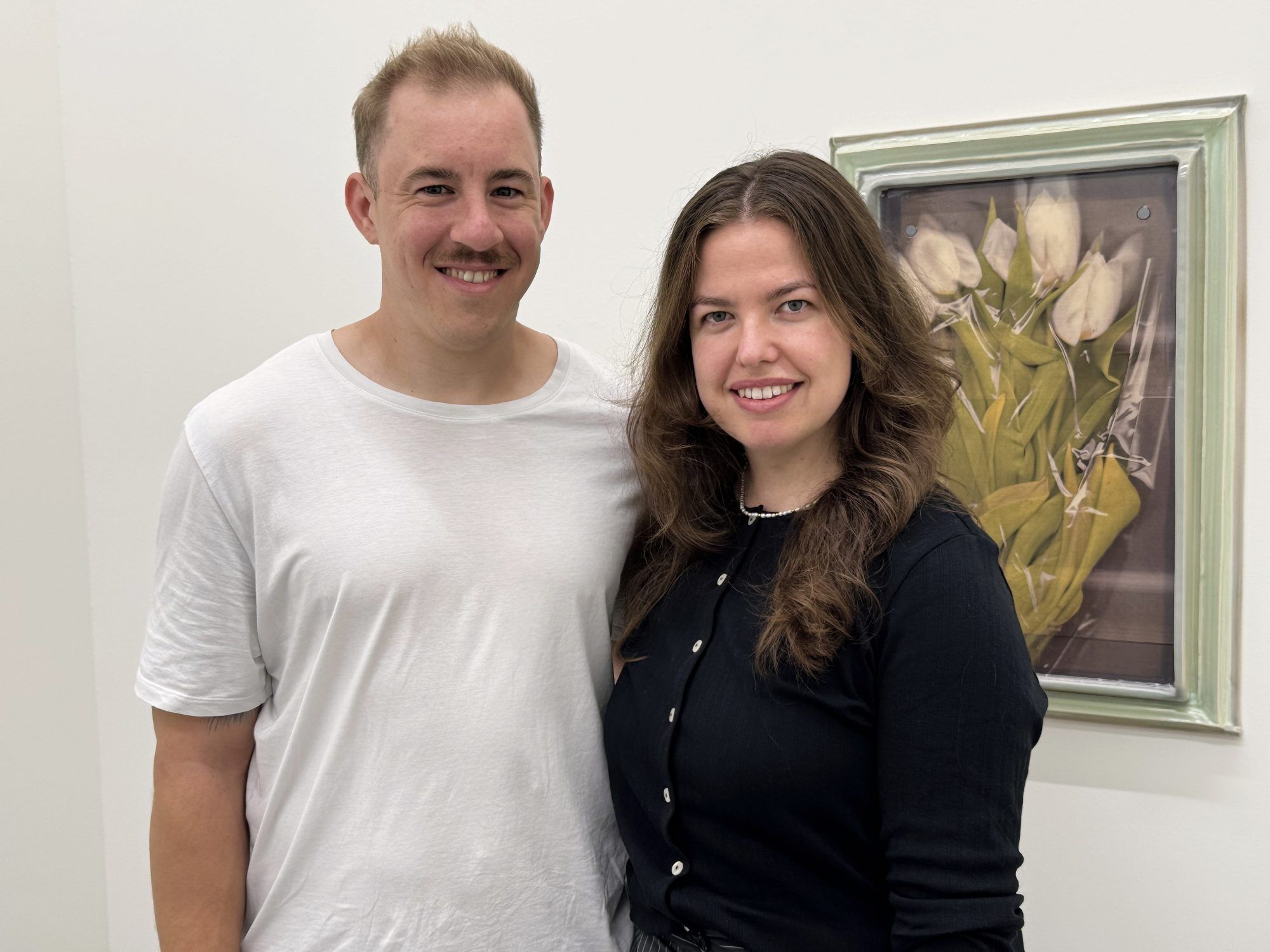 Unter den Besuchern: Emanuel Marte und Julia Vögel.