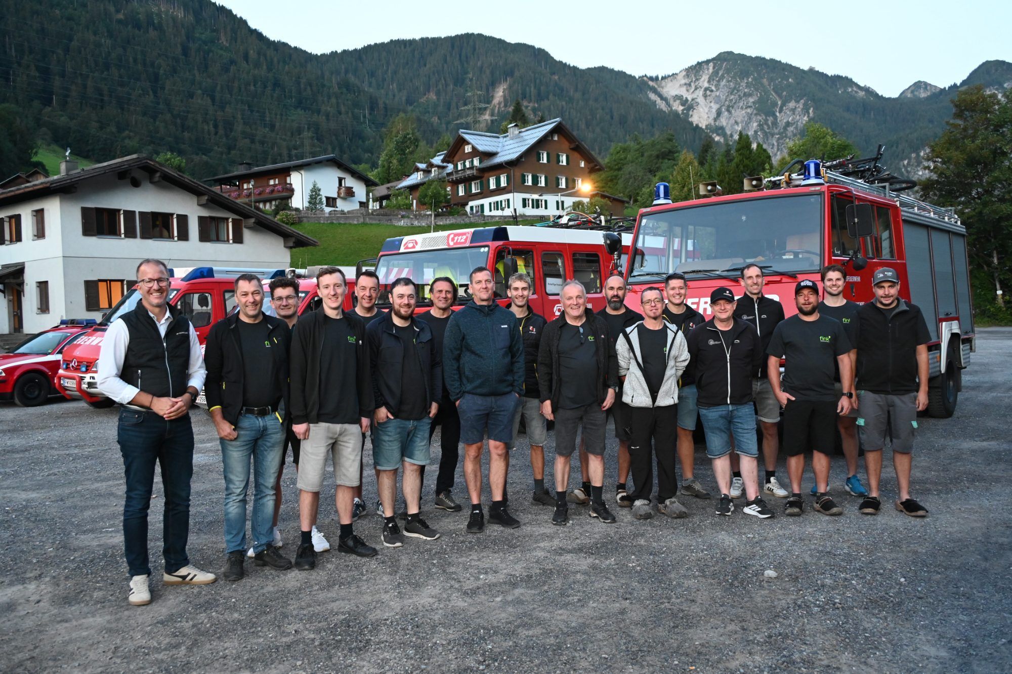 Die Feuerwehrleute aus Vorarlberg wurden in Dalaas verabschiedet.