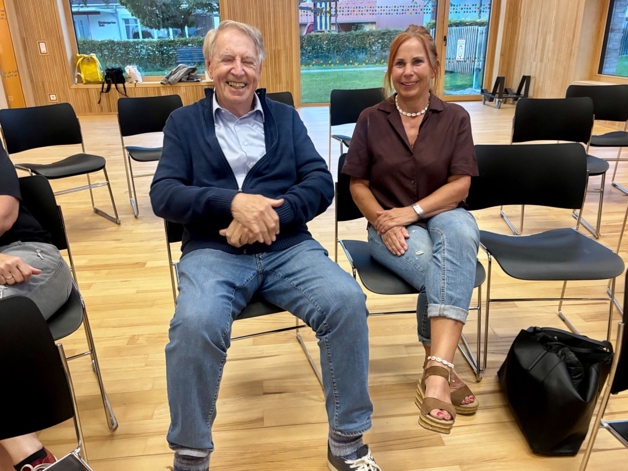 Georg Partl und Beatrix Meier informierten, um jeweils selbst im eigenen Haus für mehr Energiesparen aktiv werden zu können.