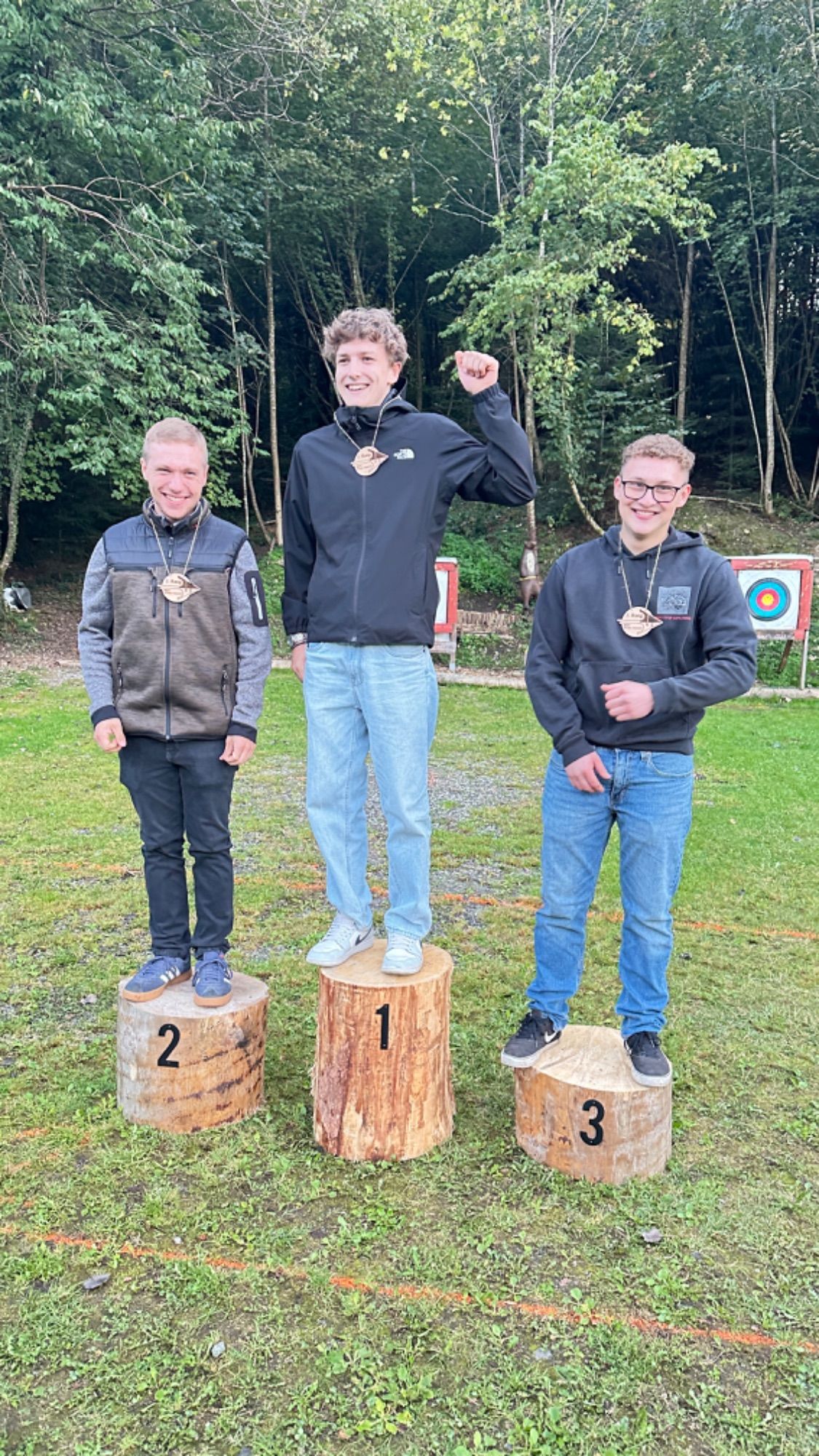 Die glücklichen Gewinner.