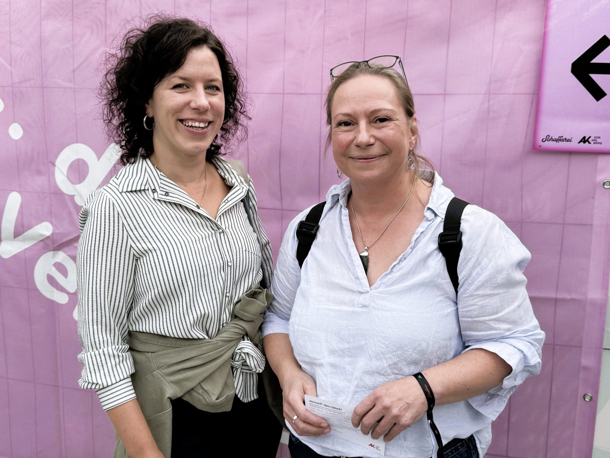 Anja Ehe (Höttges) und Brigitte Baier (Land Vorarlberg).