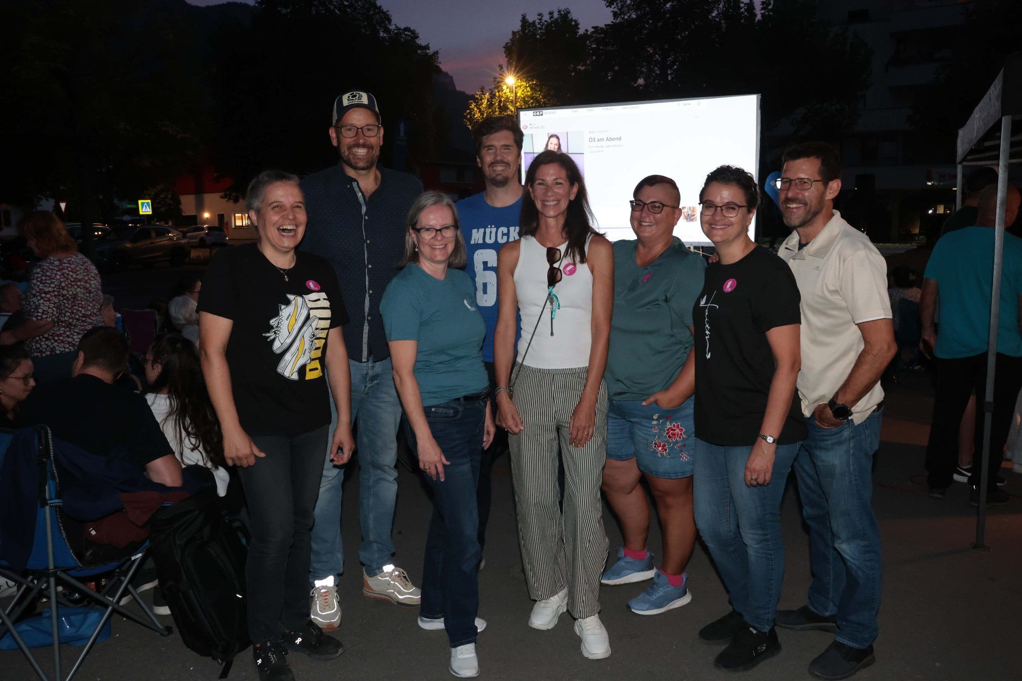 Wilma und Uli Lins, Monika Ströhle, Martin Angerer, Bianca Lins, Daniela Nidetzky, Martina und Karel Peron.