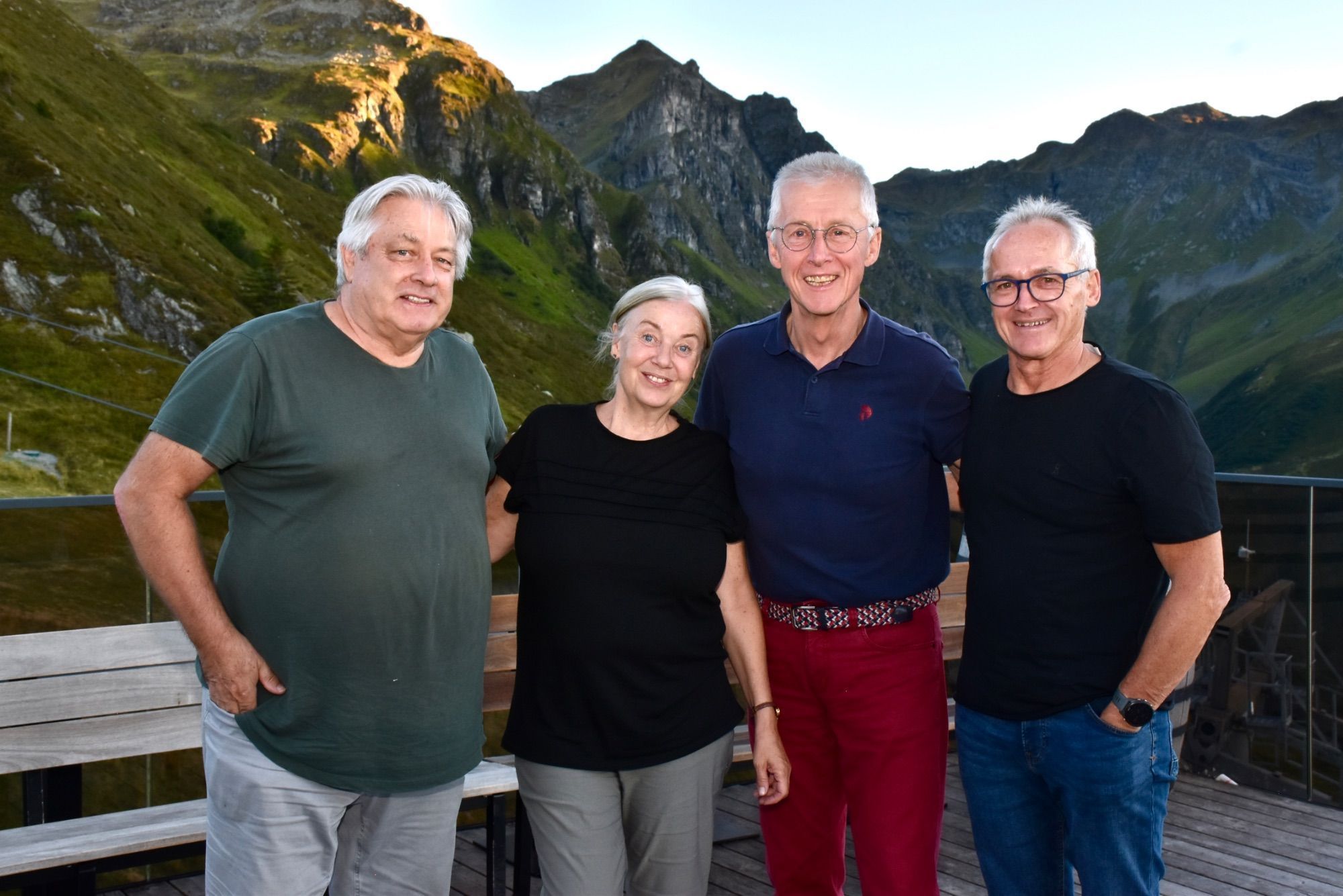 Karlheinz Pichler, May-Britt Nyberg, Erhard Witzel und Georg Vith.