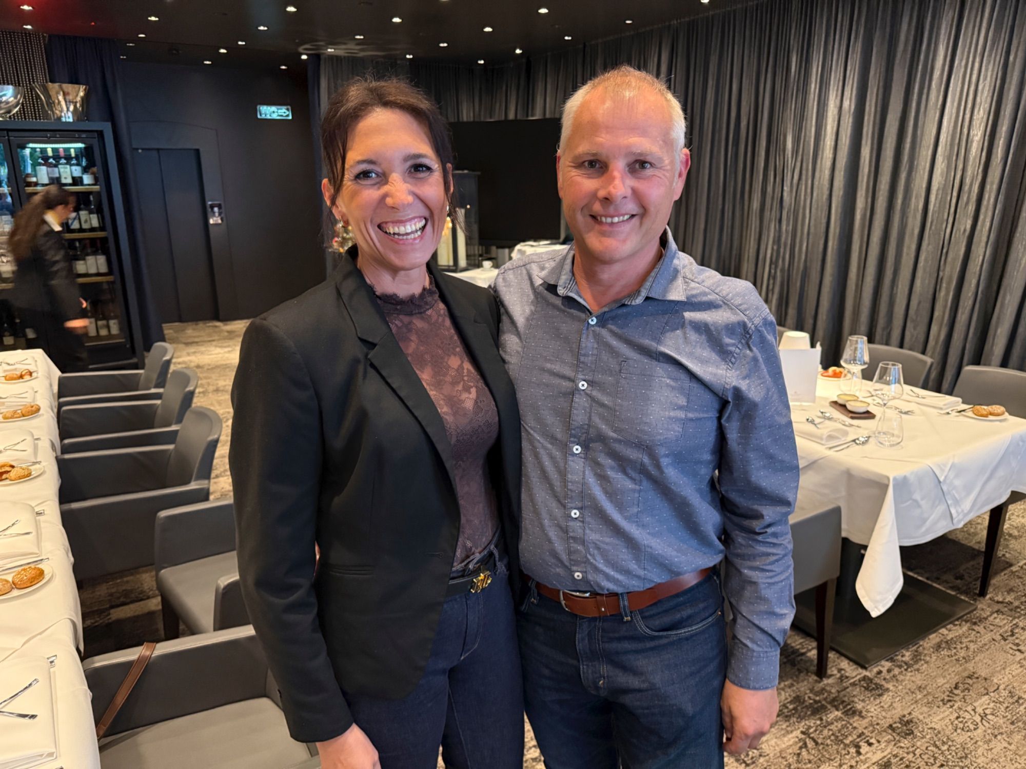 Andrea und Vinzenz Tschol schon bestens gelaunt