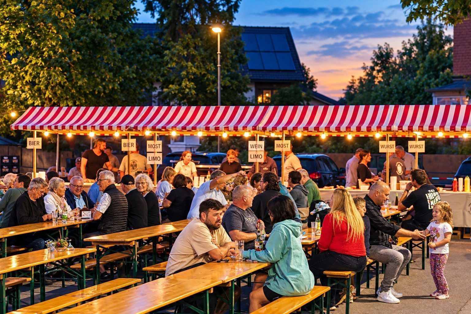 Bis zum Einbruch der Dunkelheit wurde ein ausgelassenes Fest gefeiert.