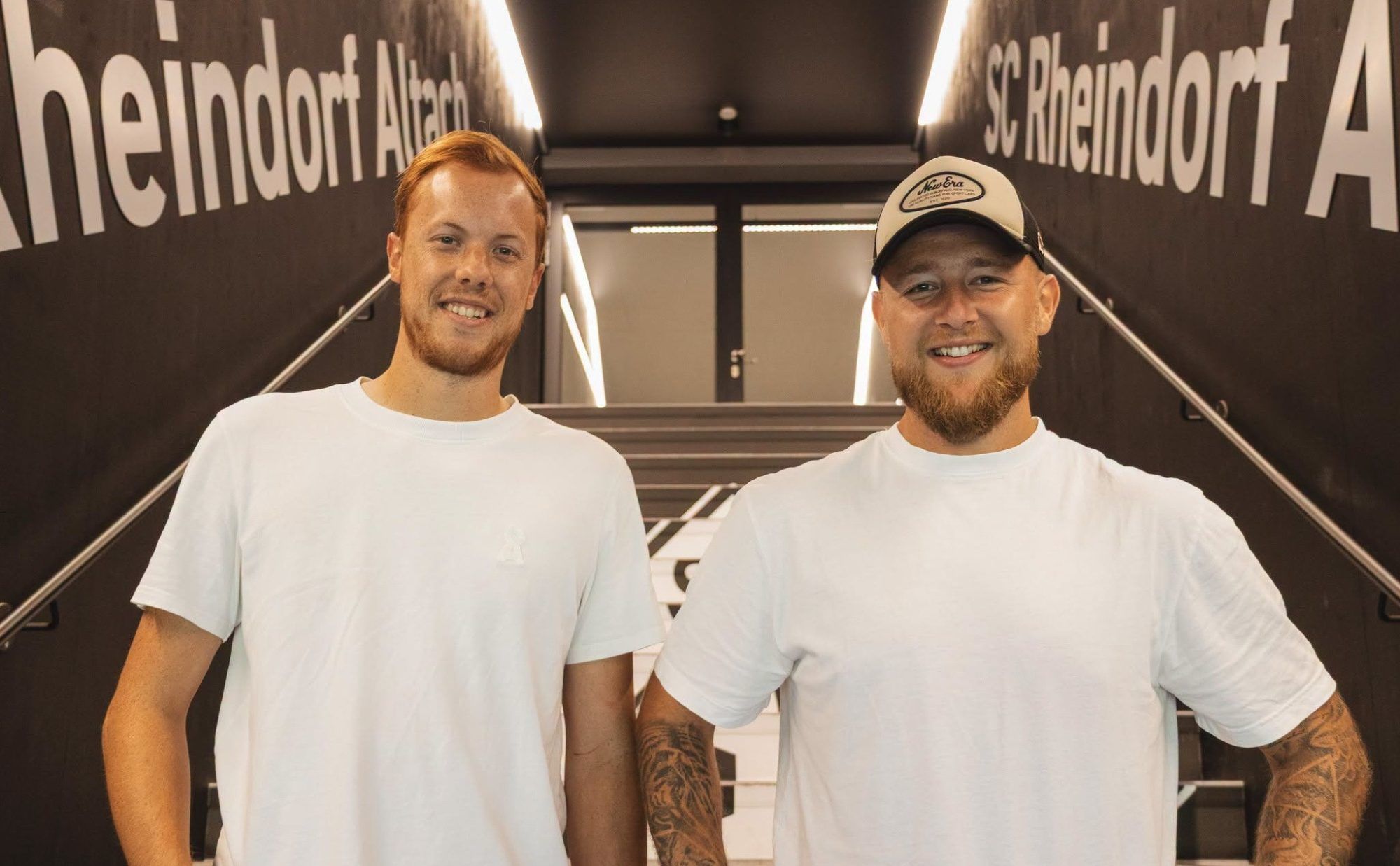 Neues Tormanntrainer-Duo: Andre Breitfuß (r.) und Kevin Zehrer (l.) für die Altacher Torfrauen. Verein SCR Altach