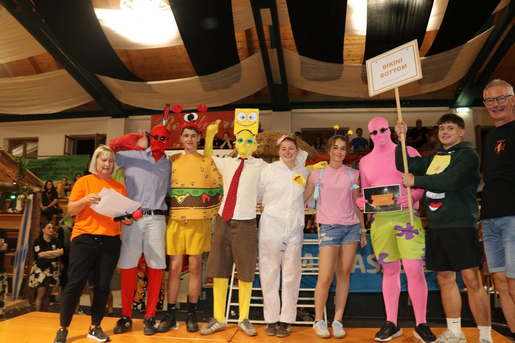 Auch originelle Kostüme wurden heuer wieder ausgezeichnet. Darüber durfte sich Bikini Bottom freuen.