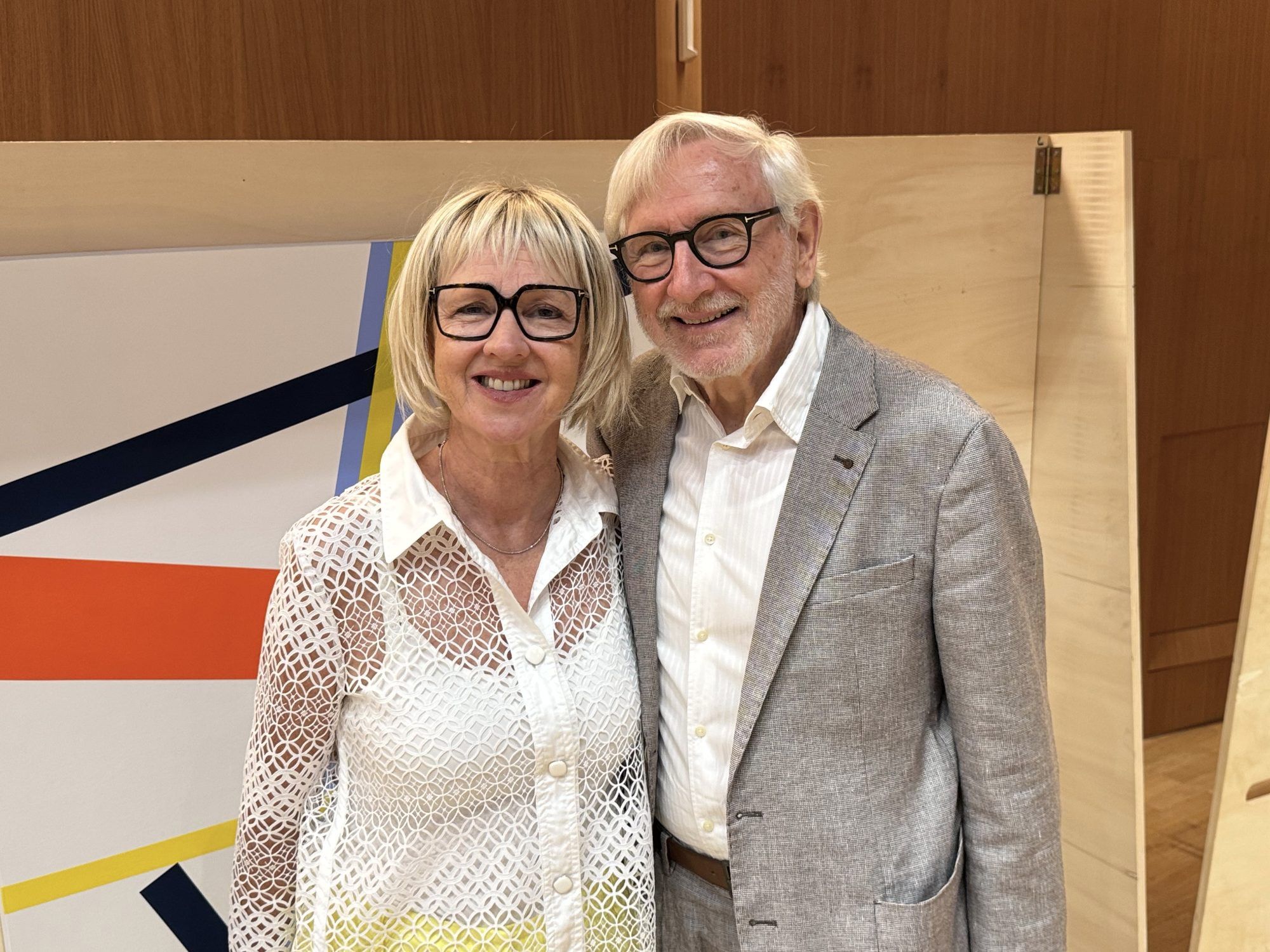 Kunstinteressiert: Gabi Fleisch und Horst Hillgarter.
