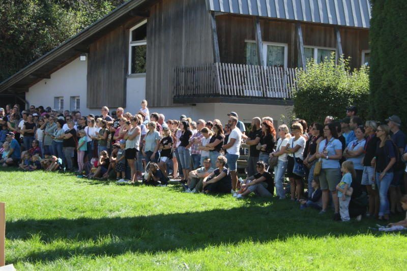 Megaspektakel bei der Pfadfindergruppe Rankweil zum Start. VN-TK/19