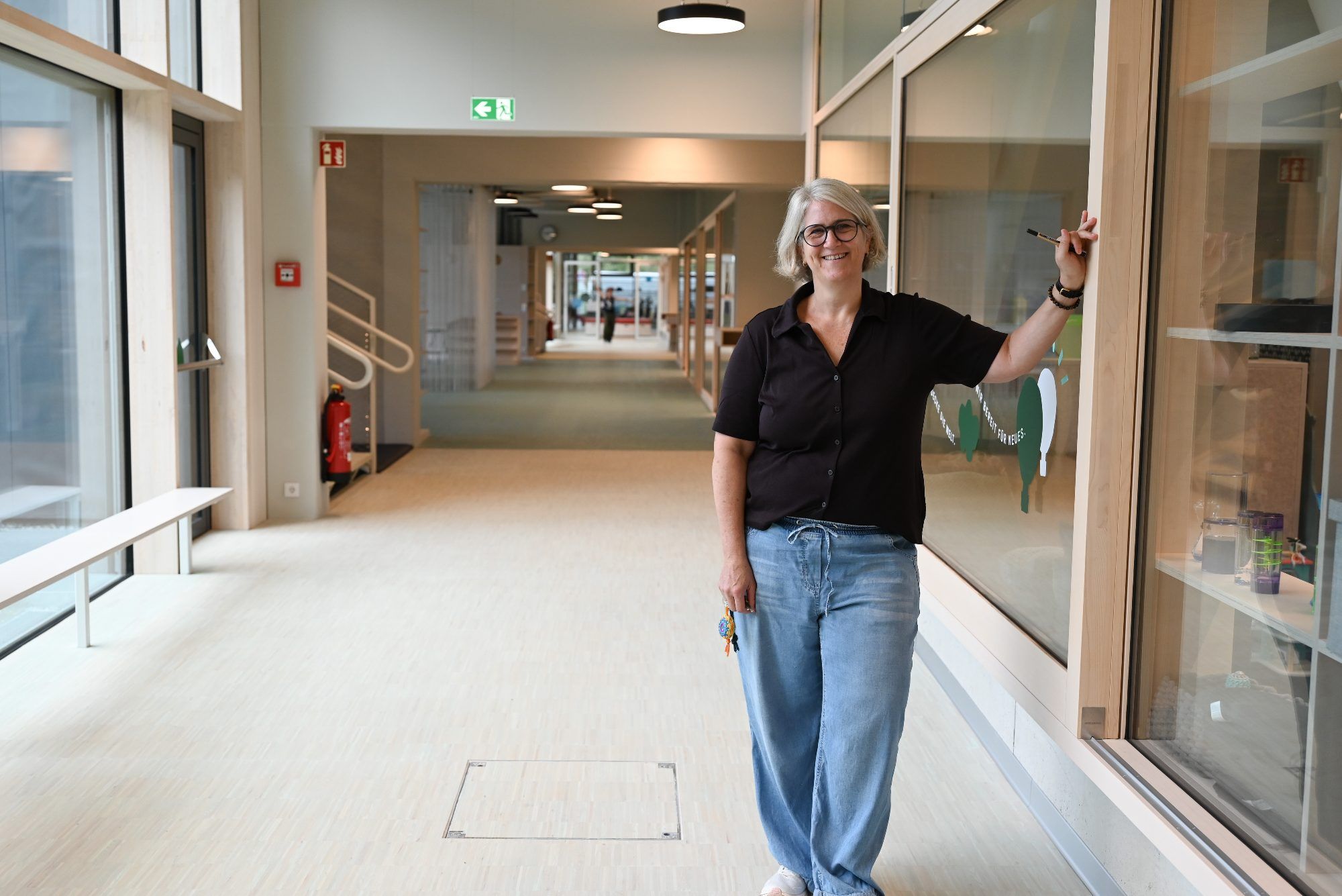 SPZ-Direktorin Simone Grabner-Vogel ist mit zwei Klassen im neuen Campus vertreten.
