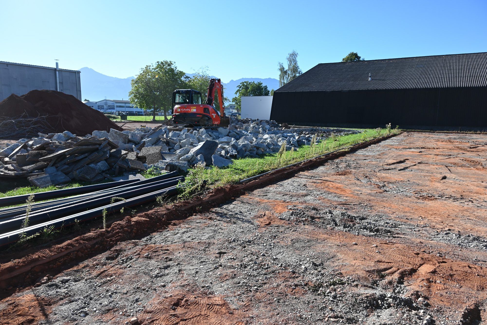Die Umbauarbeiten beim Tennisclub Lustenau haben begonnen.