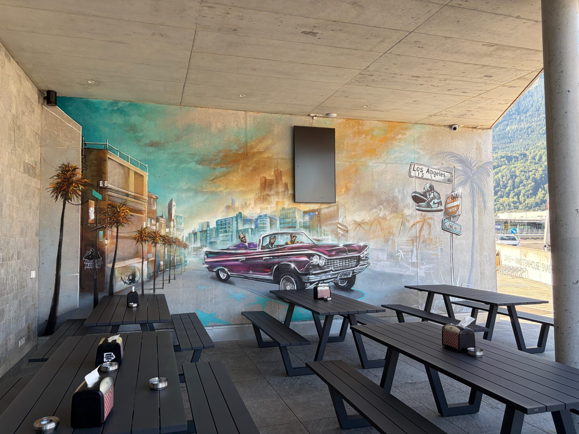 Außenbereich von Snash Burger Joint Bürs
