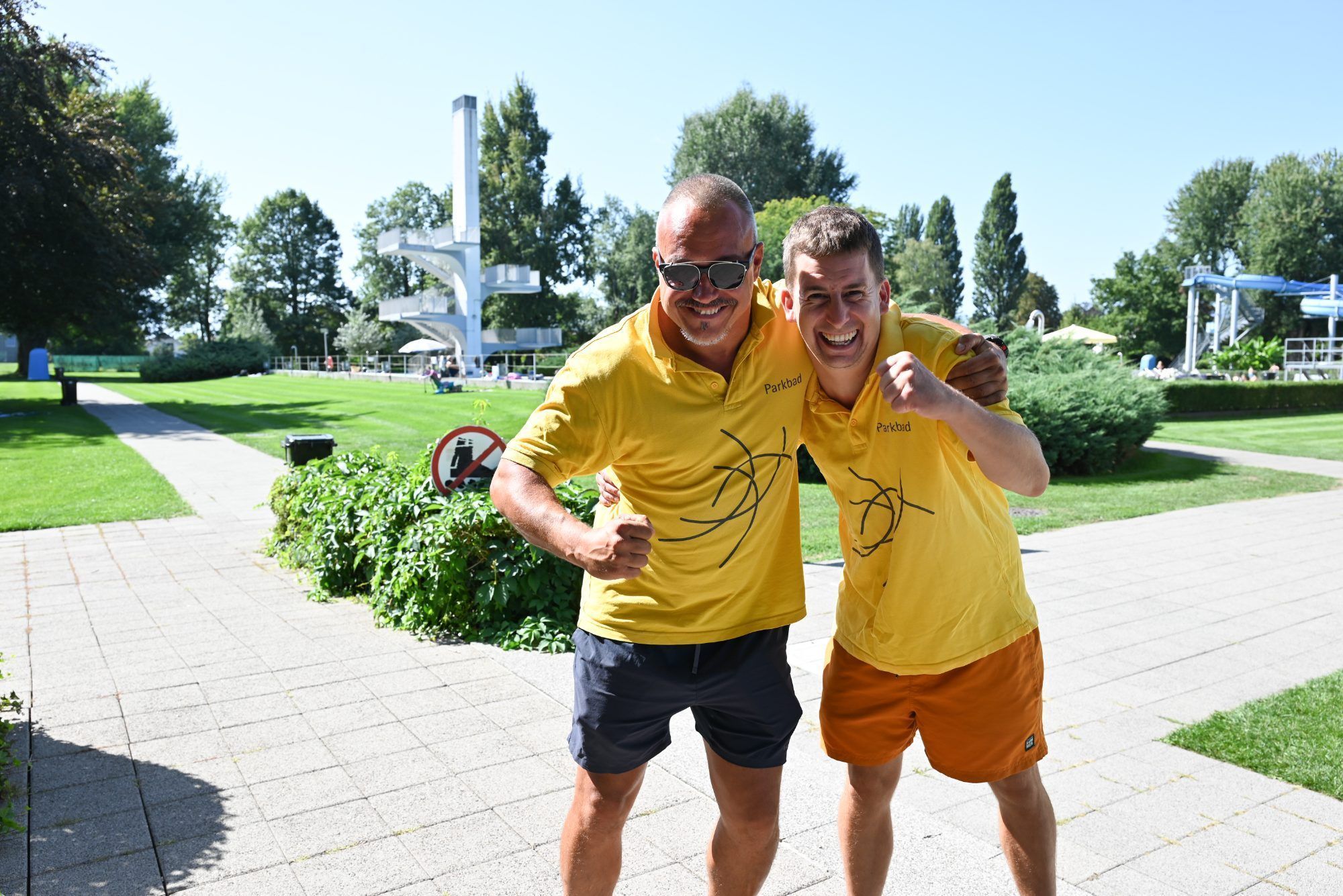 Hanno und Tobias blicken auf eine intensive aber wunderschöne Saison im Parkbad zurück.