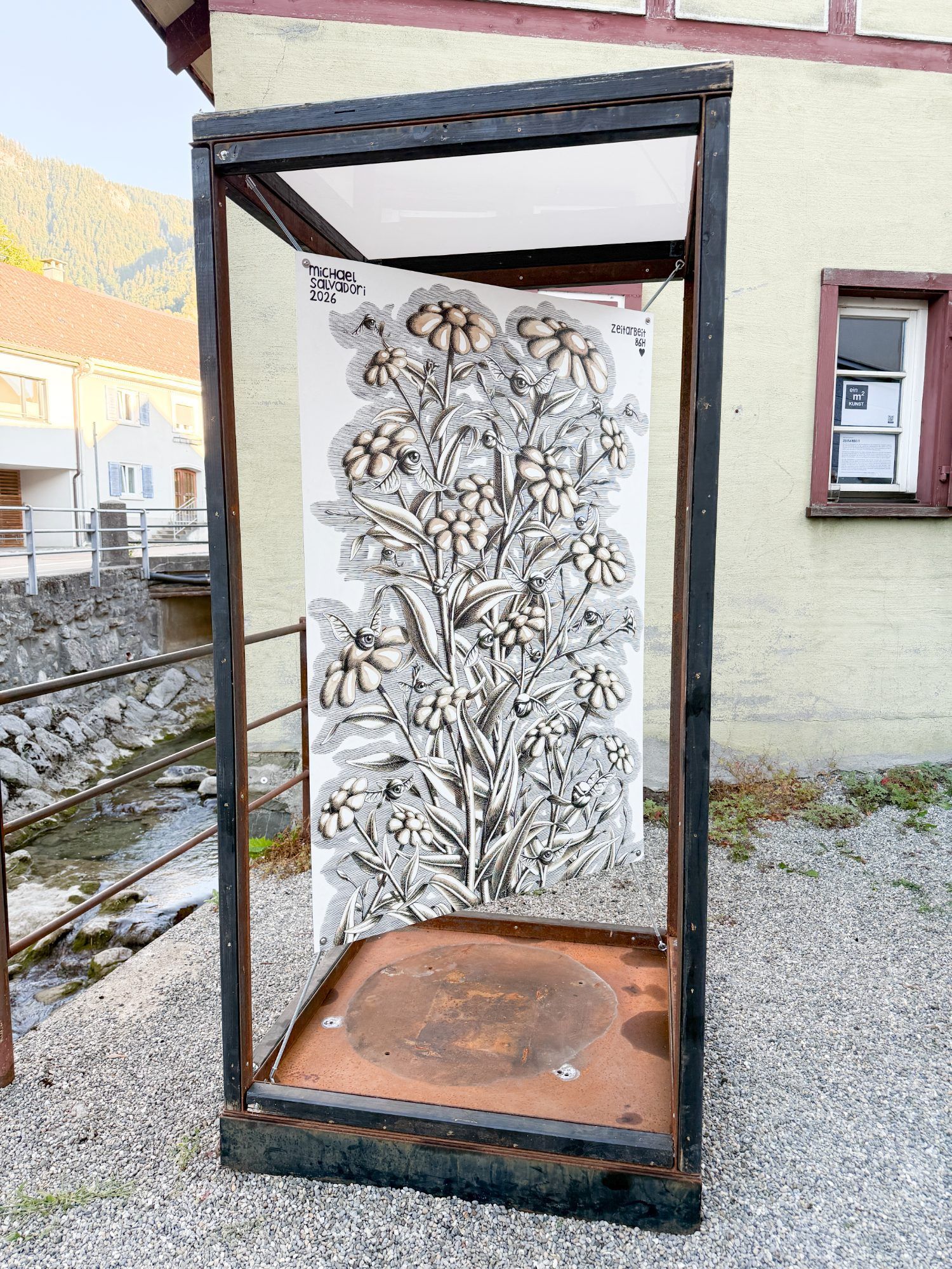 Die _Zeitarbeit_ des Künstlers Michael Salvadori auf dem m2 Kunst wird mit der Zeit vergehn