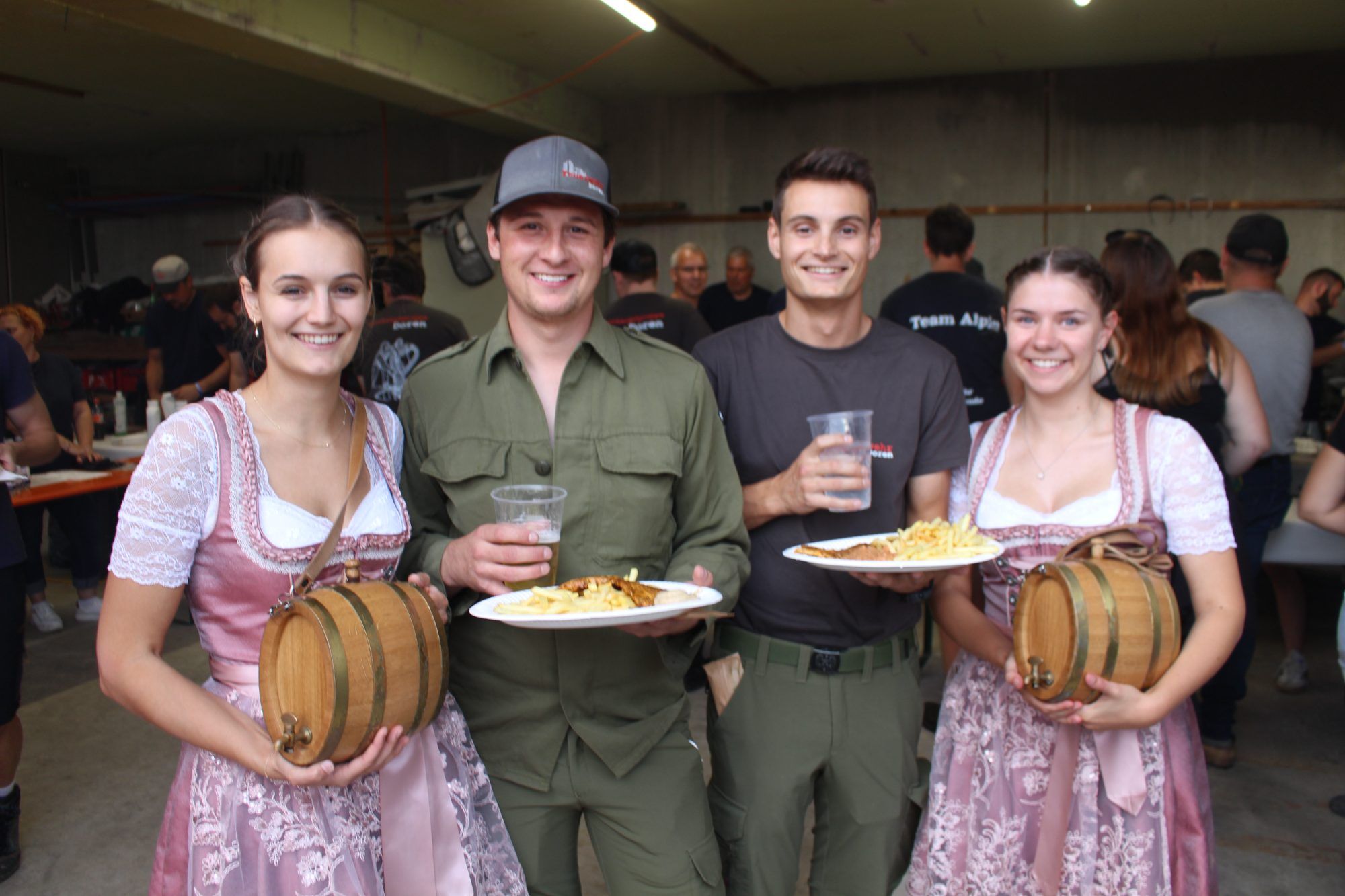 Zwischen Grunddurchgang und Finale noch schnell ein Pausensnack, samt