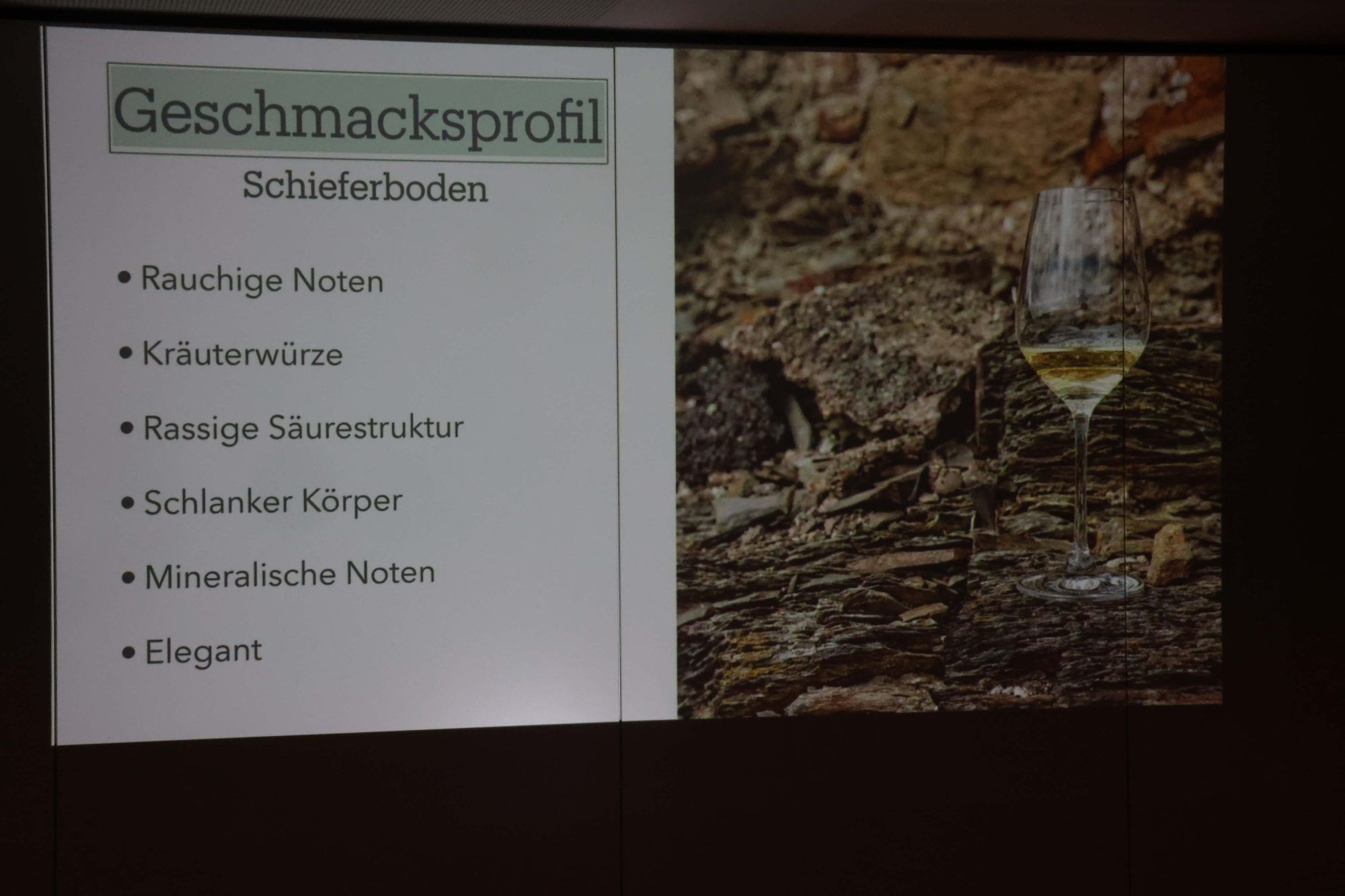Eidnrücke vom sehr interessanten, informativen und aromenreichen Abend