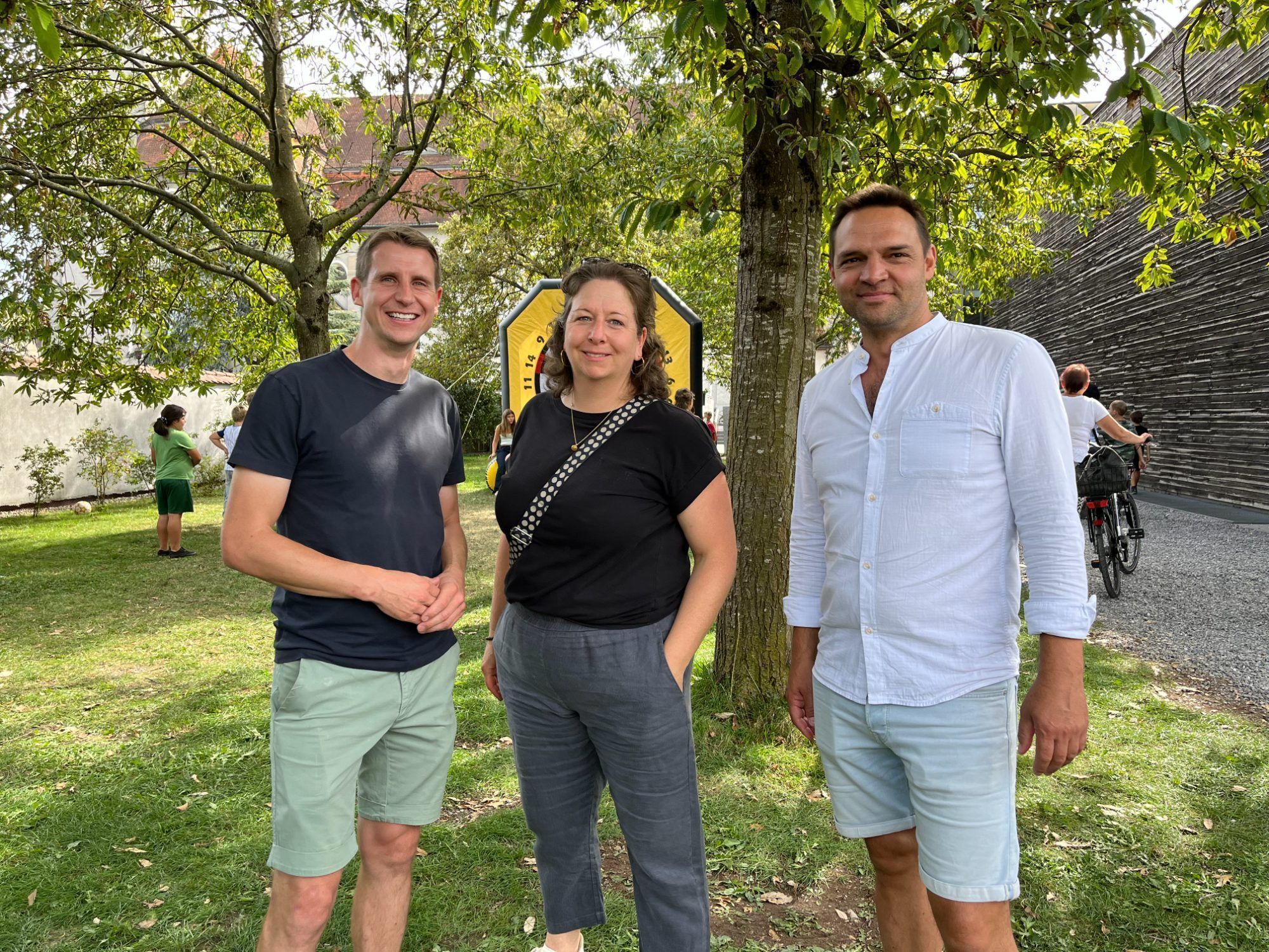 Zufrieden mit dem dritten Familienfest: Robert Blum, Michaela Müller und Stefan Übelhör.