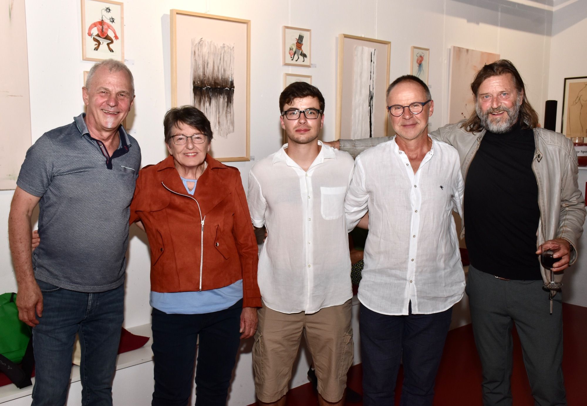 Peter Joschika, Hannelore Welte, Markus Zwerger, Peter Zwerger und Thomas Anton Rauch im kukuphi.
