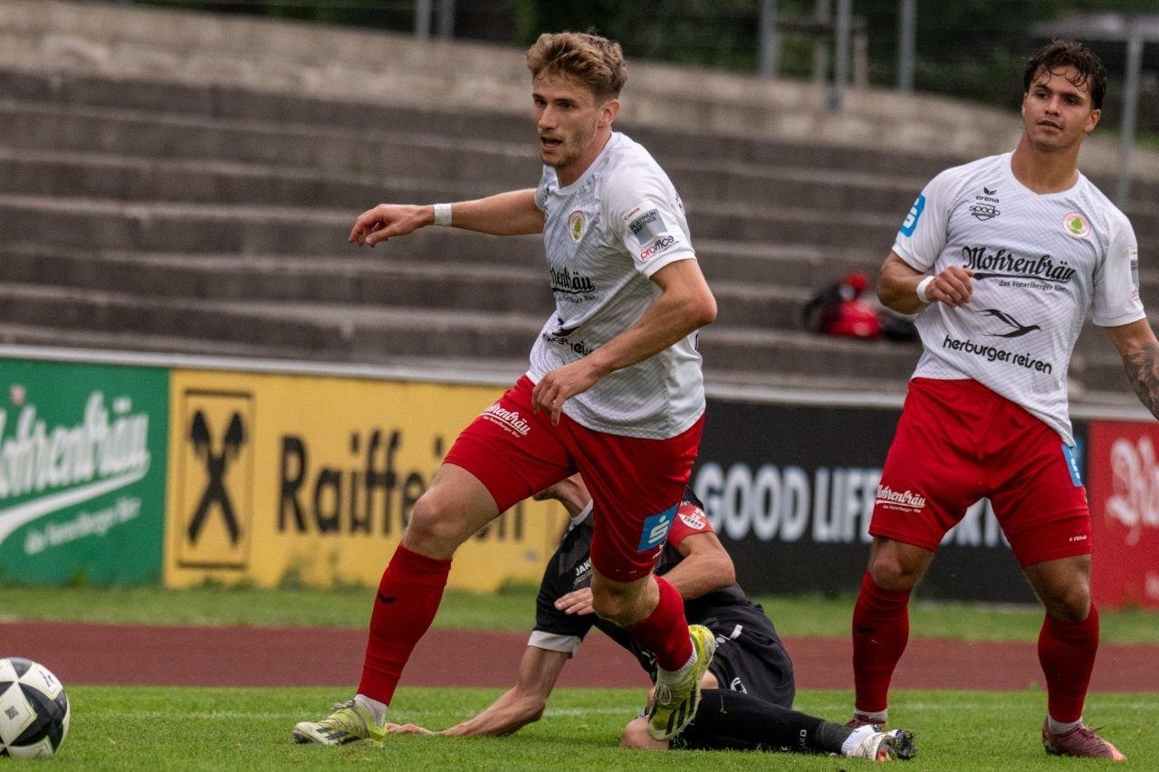 Julian Maldoner erzielte sein erstes Tor für Dornbirn. VN-SERRA