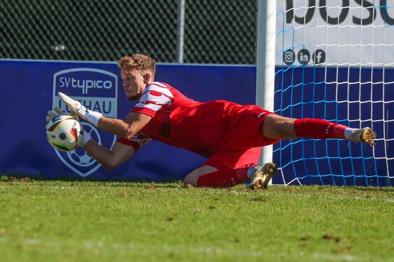 Wolfurt Goalie Robin Fink wurde ausgeschlossen. VN-STEURER