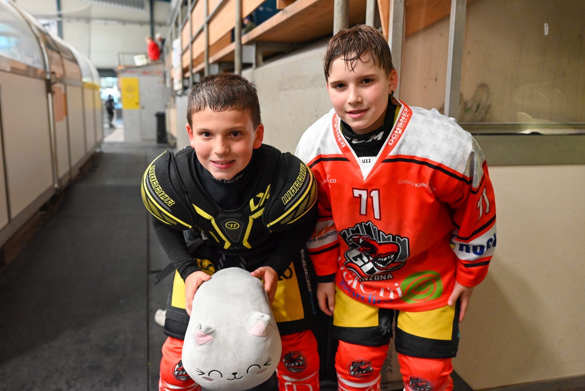 Noë (9) und Evan (11) reisten sogar aus Bellinzona zum Internationalen Sigi Haberl Gedenkturnier an.