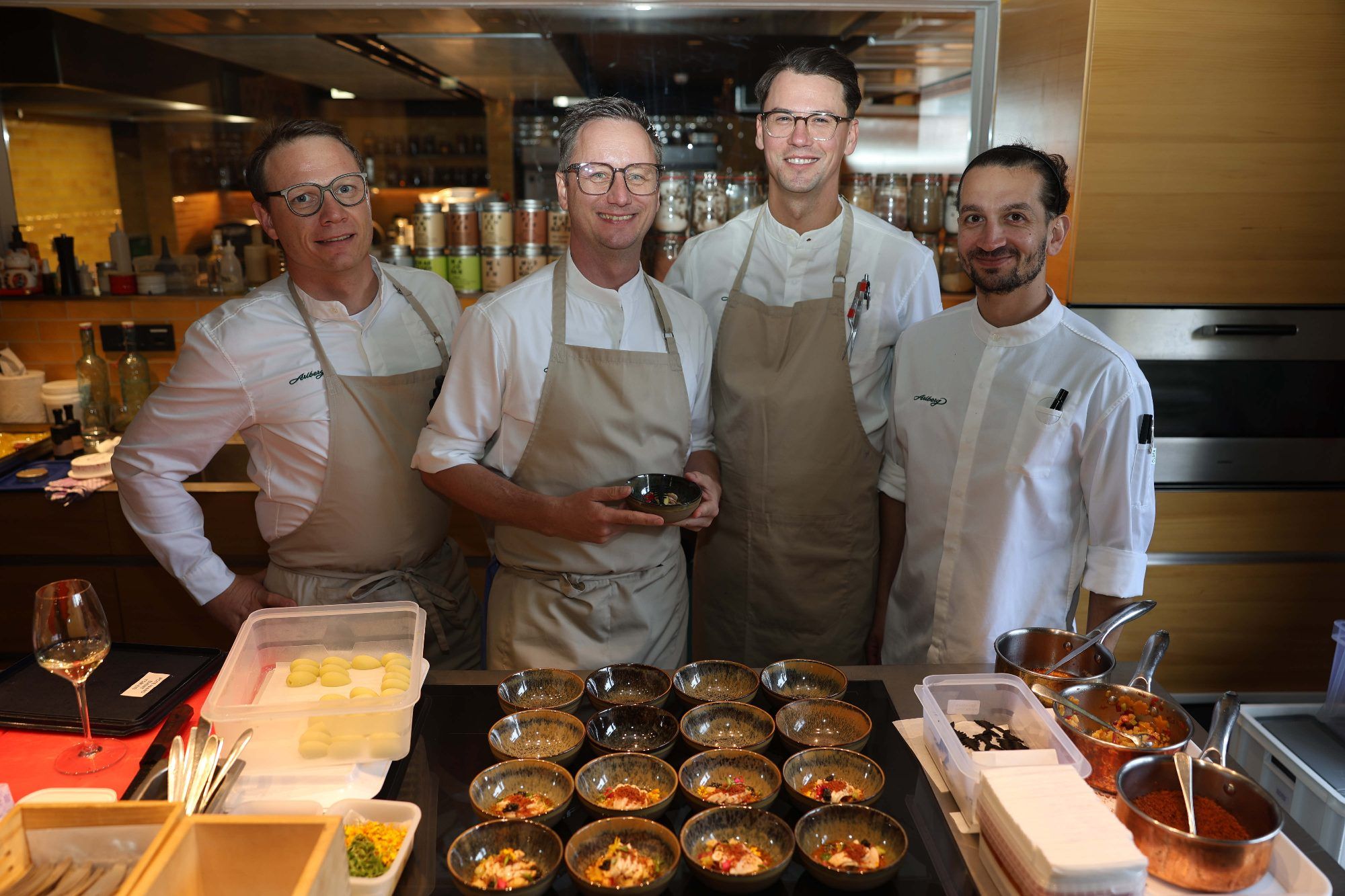 Manuel Reitner, Patrick Tober, Lulas Rettenbacher und Dimitris Marropoulos.