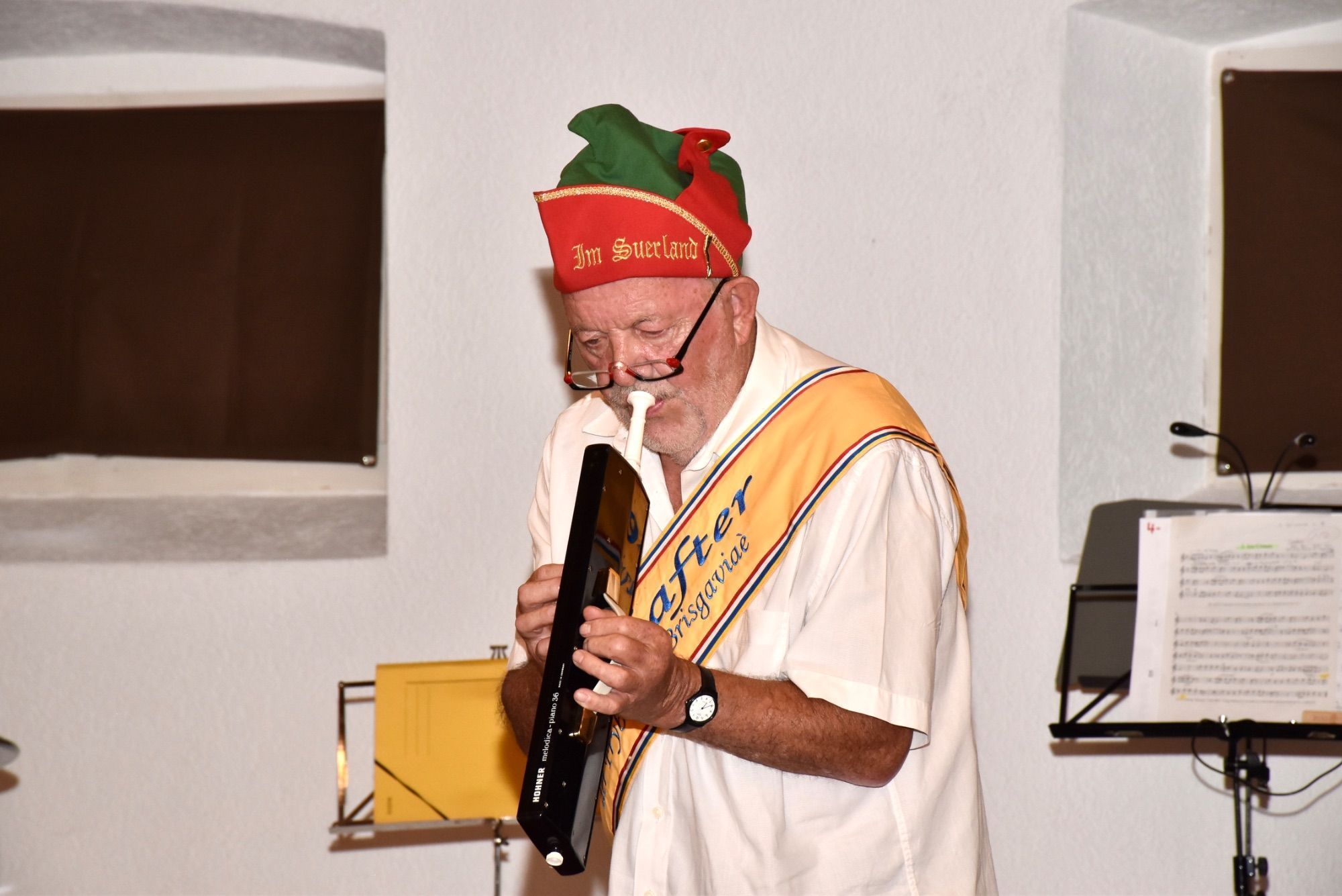 Mit voller Konzentration wurde musiziert.