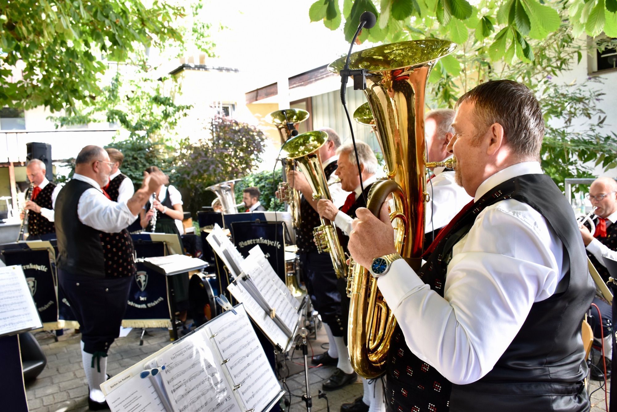 Städtle-Frühschoppen der Stadtmusik Bludenz im Bayrischen Garten.