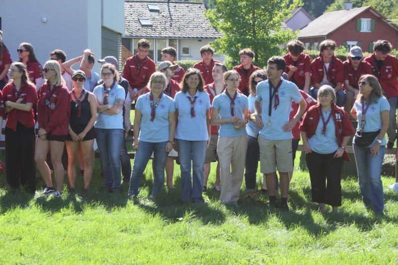 Megaspektakel bei der Pfadfindergruppe Rankweil zum Start. VN-TK/19