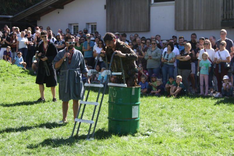 Megaspektakel bei der Pfadfindergruppe Rankweil zum Start. VN-TK/19