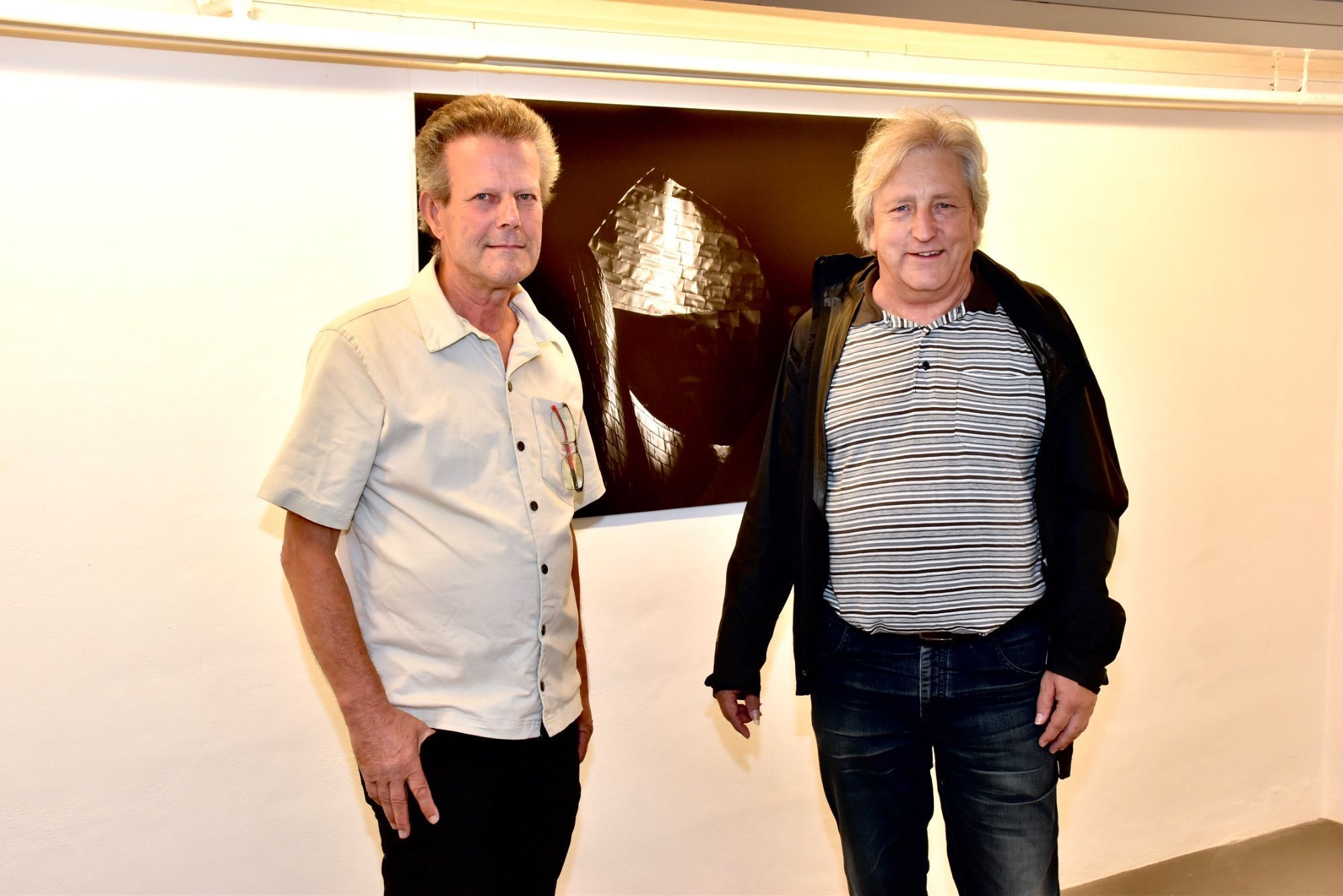 Flötist Martin Vallaster und Gitarrist Gerhard Ganahl (
