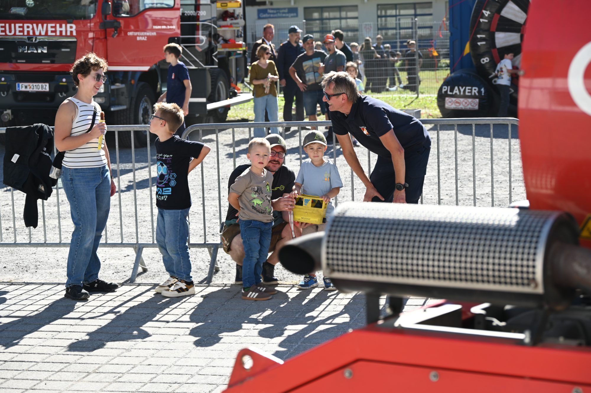 Kinder- und Jugendnachmittag beim Feuerwehrhaus.