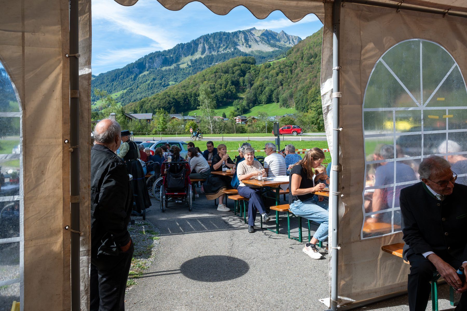 Auch das Wetter spielte mit beim Jubiläums-Frühschoppen