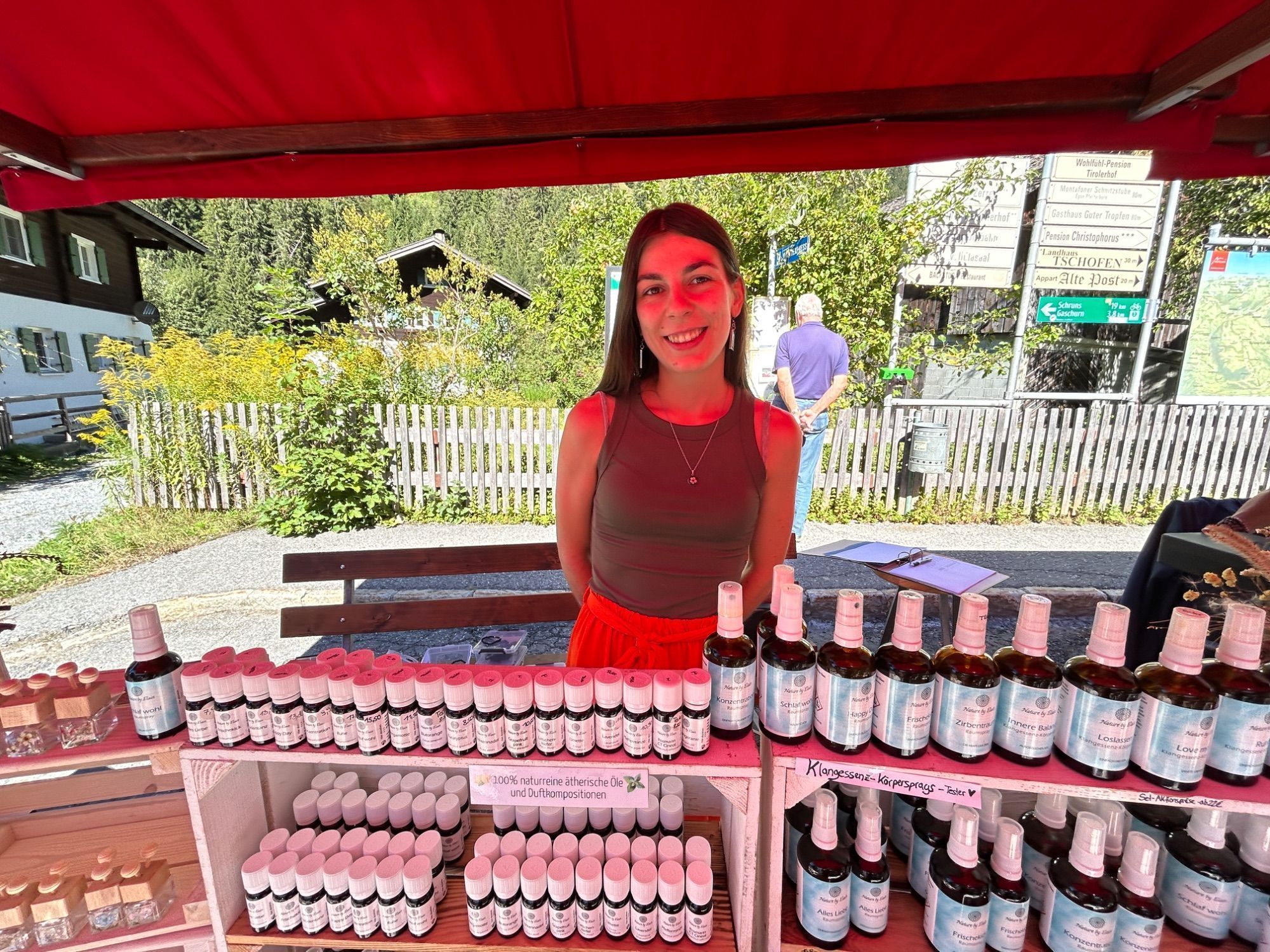 Sophia Elain Rudigier war mit Duftessenzen, und anderen handgefertigten Naturprodukten vertreten.