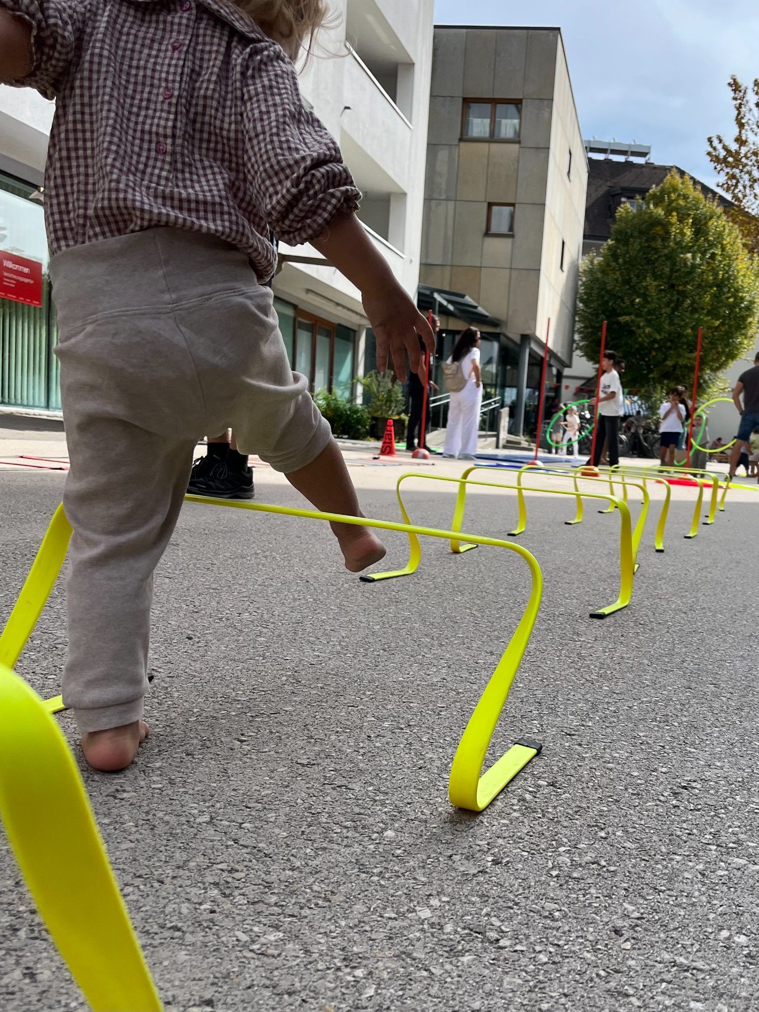 Beim Parcours konnten sich schon die Kleinsten ausprobieren.