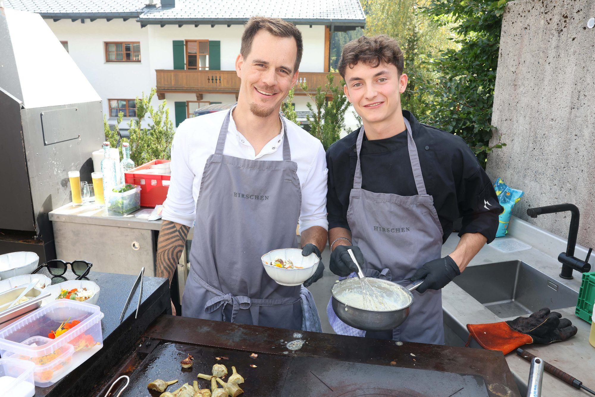 Jonathan Burger und Elias Bösch (