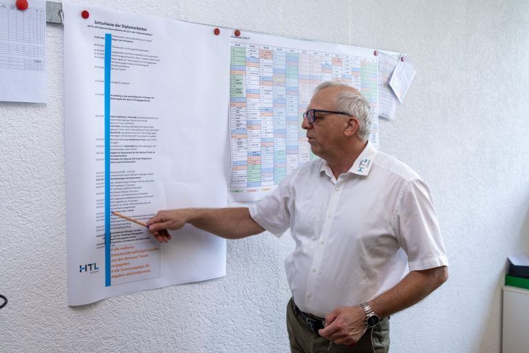 Was in der HTL Rankweil alles passiert, bevor die Schüler kommen