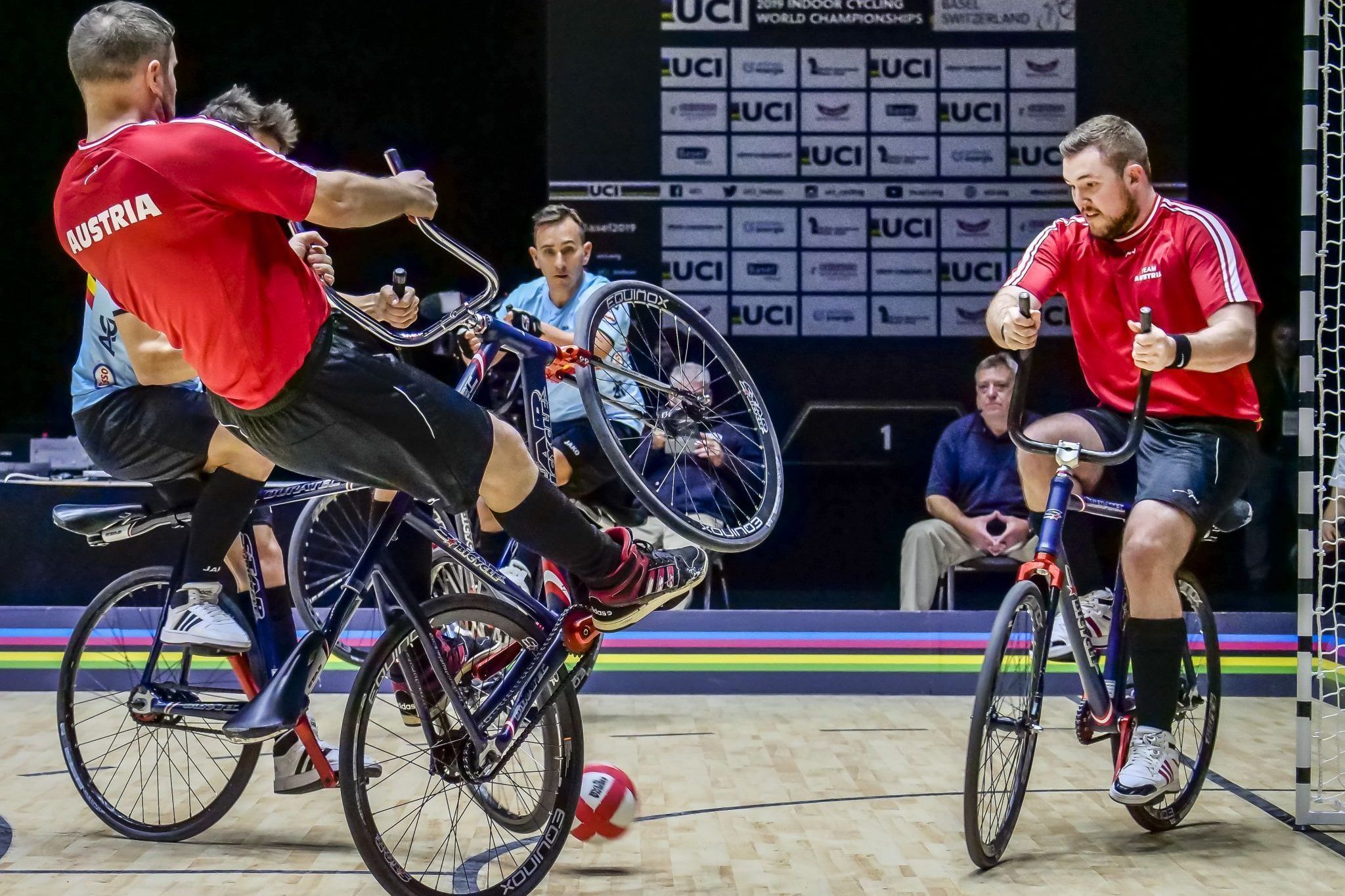 Sport Hallenrad WM 2019 Basel Radball Kunstrad