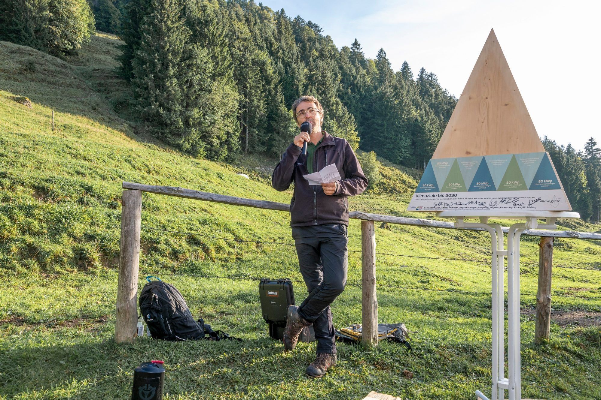 Christian Natter vom Landesforstdienst skizzierte ein Zukunftsbild für den Wald.