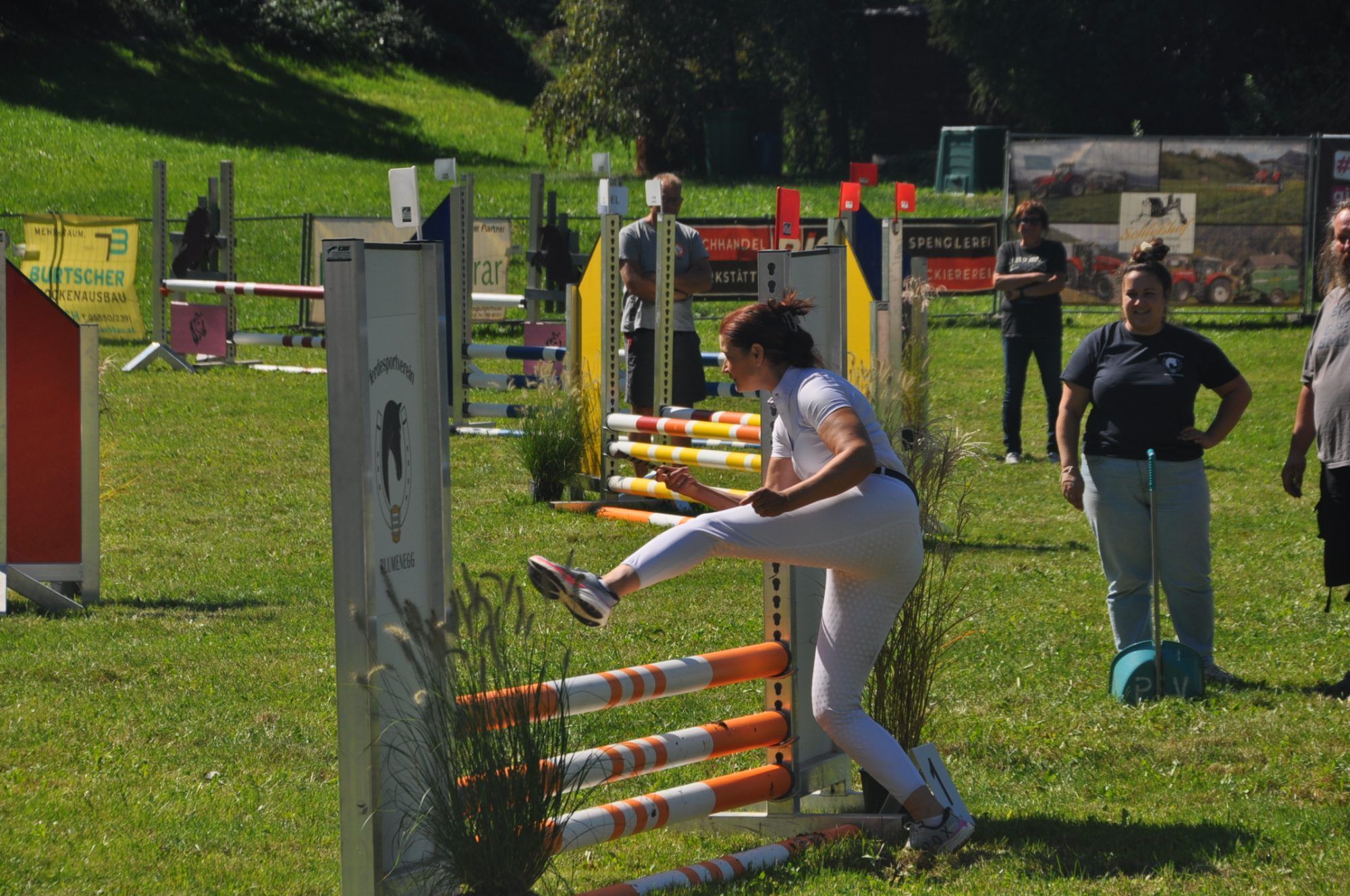 11. Jump and Run, die Läuferin versucht ihr Bestes