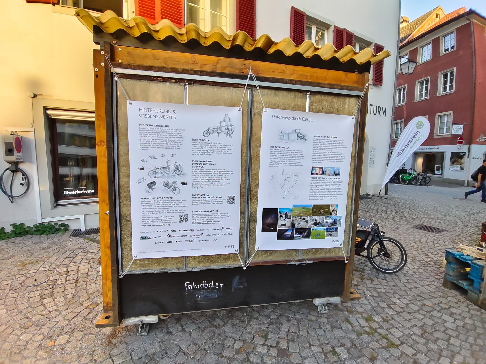 Die Ausstellung über Gefühle zum Klimawandel ist noch bis 18. Oktober vorm Haus am Katzenturm zu sehen.