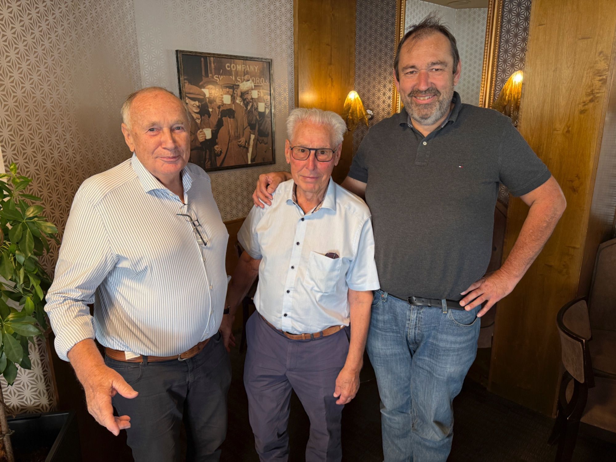 Karl Troy, Helmut Vögel und Bernd Immler sind Gäste der ersten Stunde