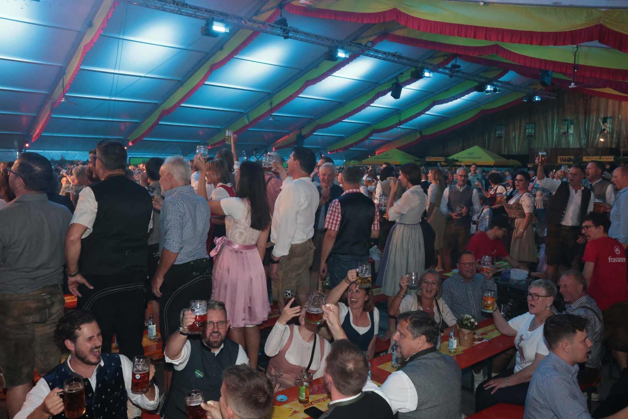 Allerbeste Stimmung beim jüngsten Frastanzer Bockbieranstich.