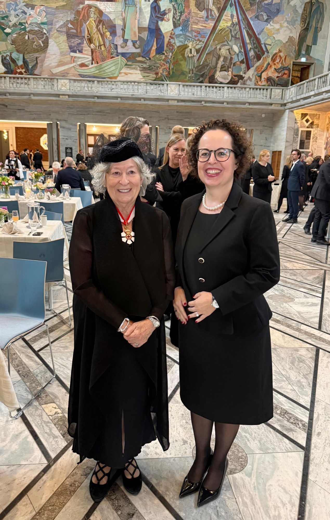 Nettes Zusammentreffen mit der Generalgouverneurin von Kanada, Louise Arbour.