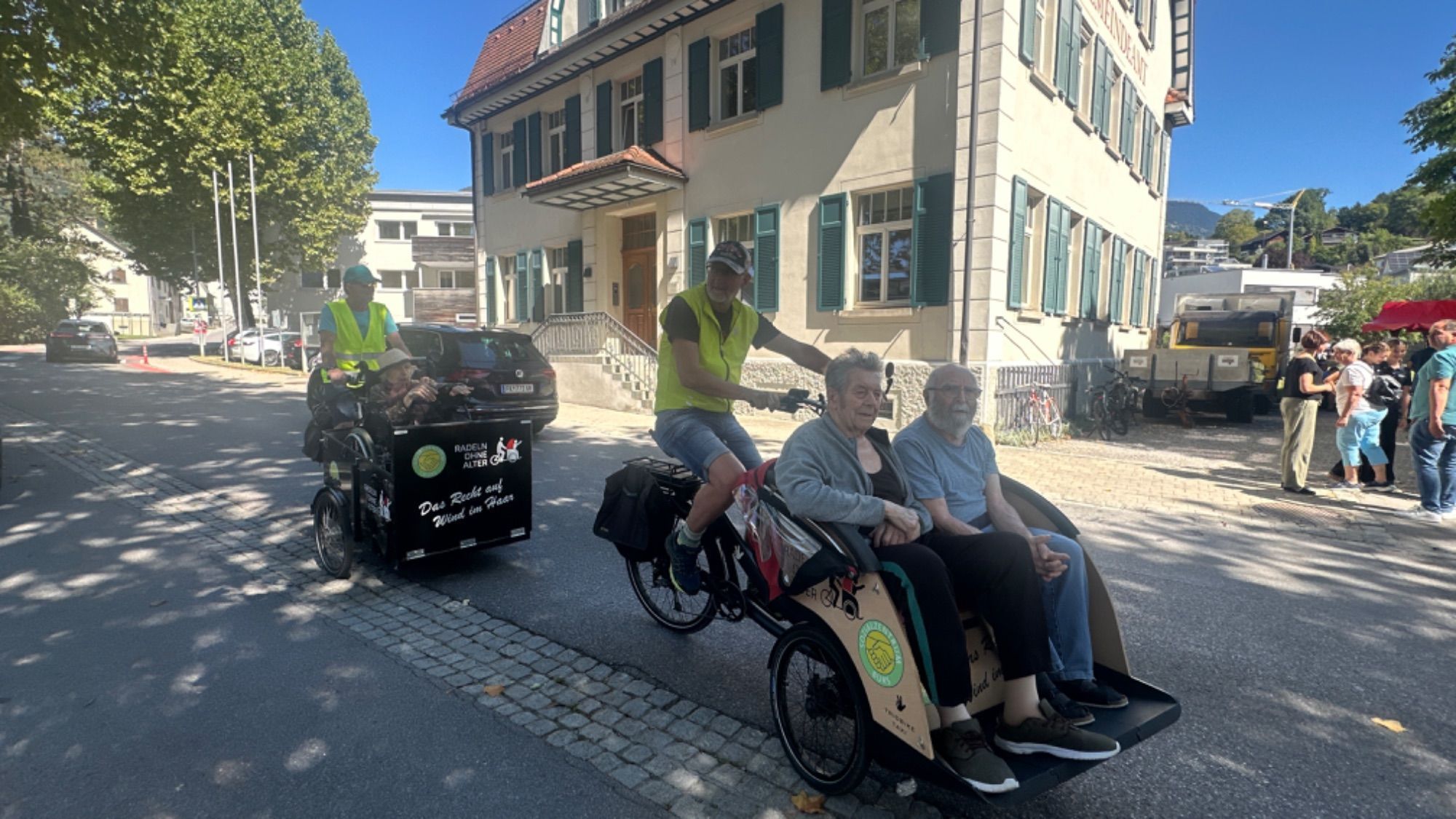 Das Wetter beim Dorffest war perfekt für eine Ausfahrt.